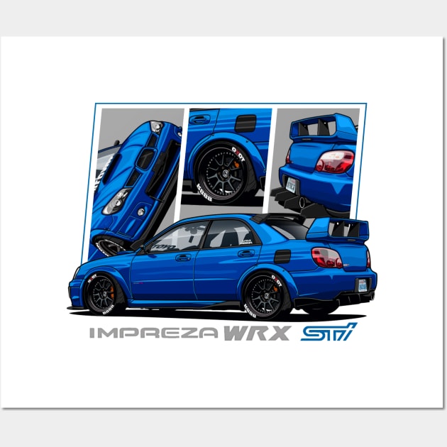 Impreza WRX STI Hawkeye, JDM Car Wall Art by T-JD